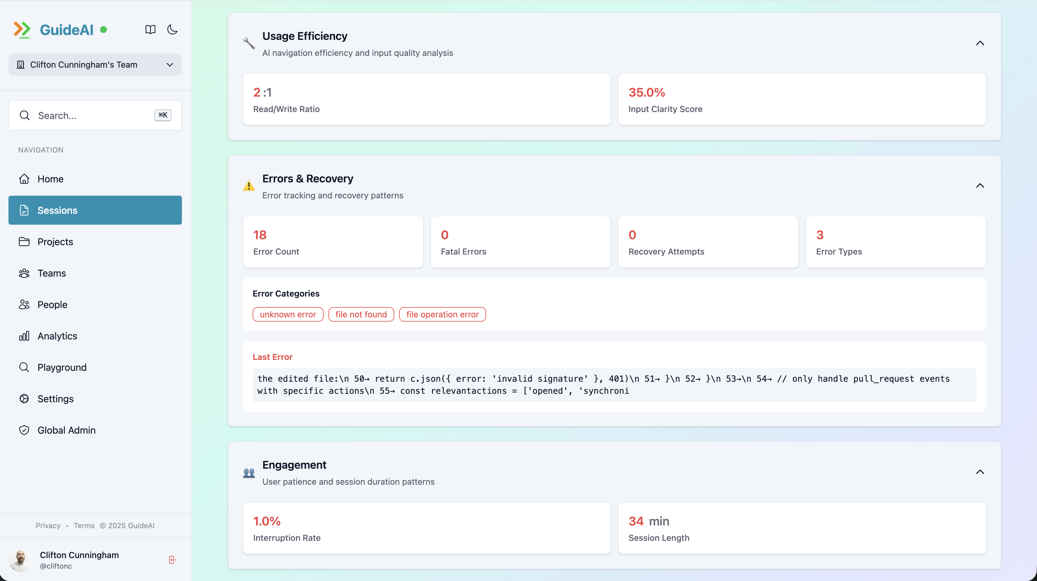 Session Metrics
