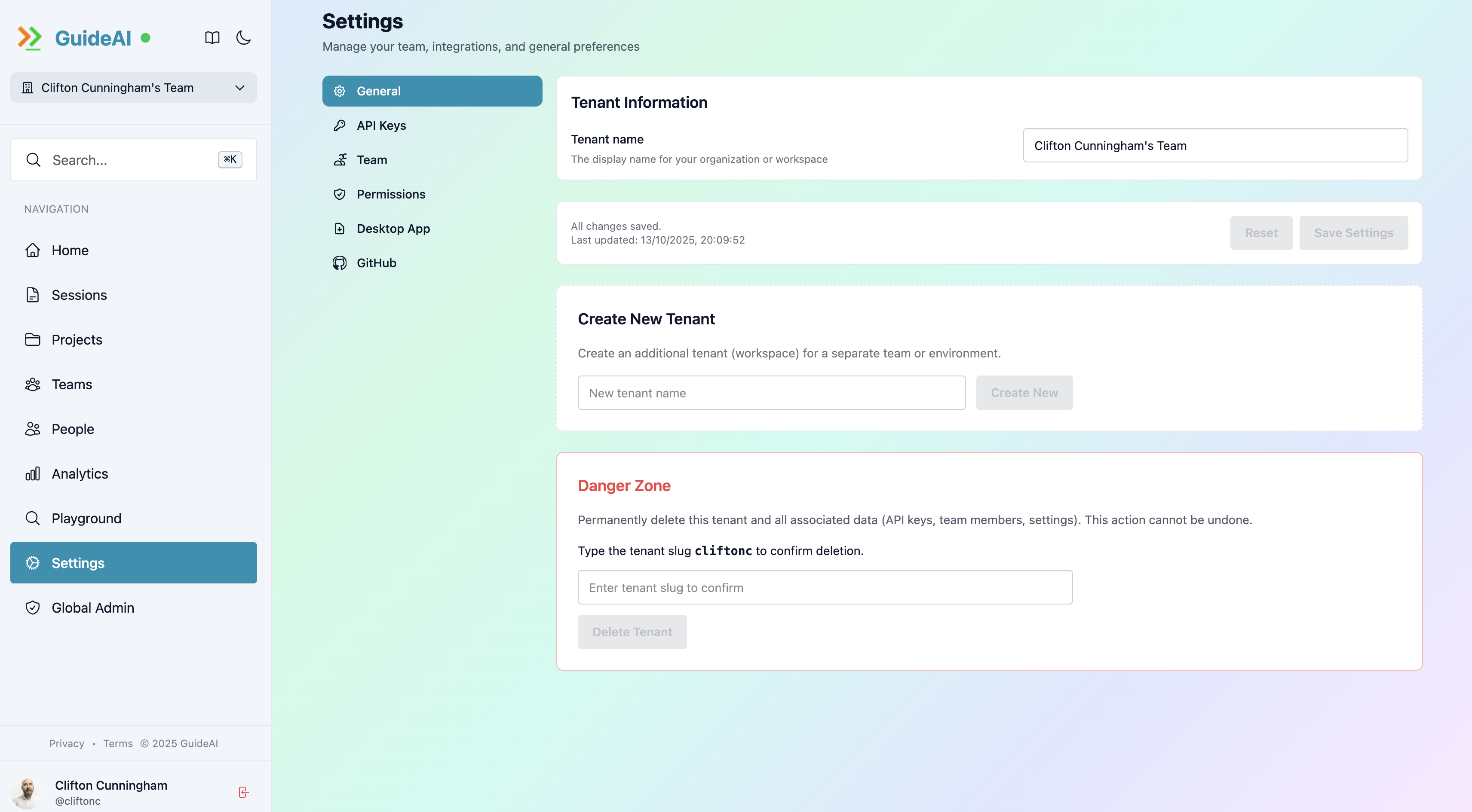 General Settings