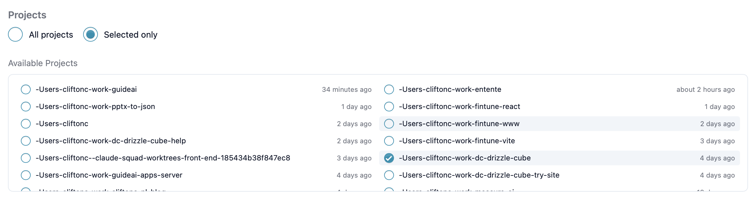 Sync Mode Projects