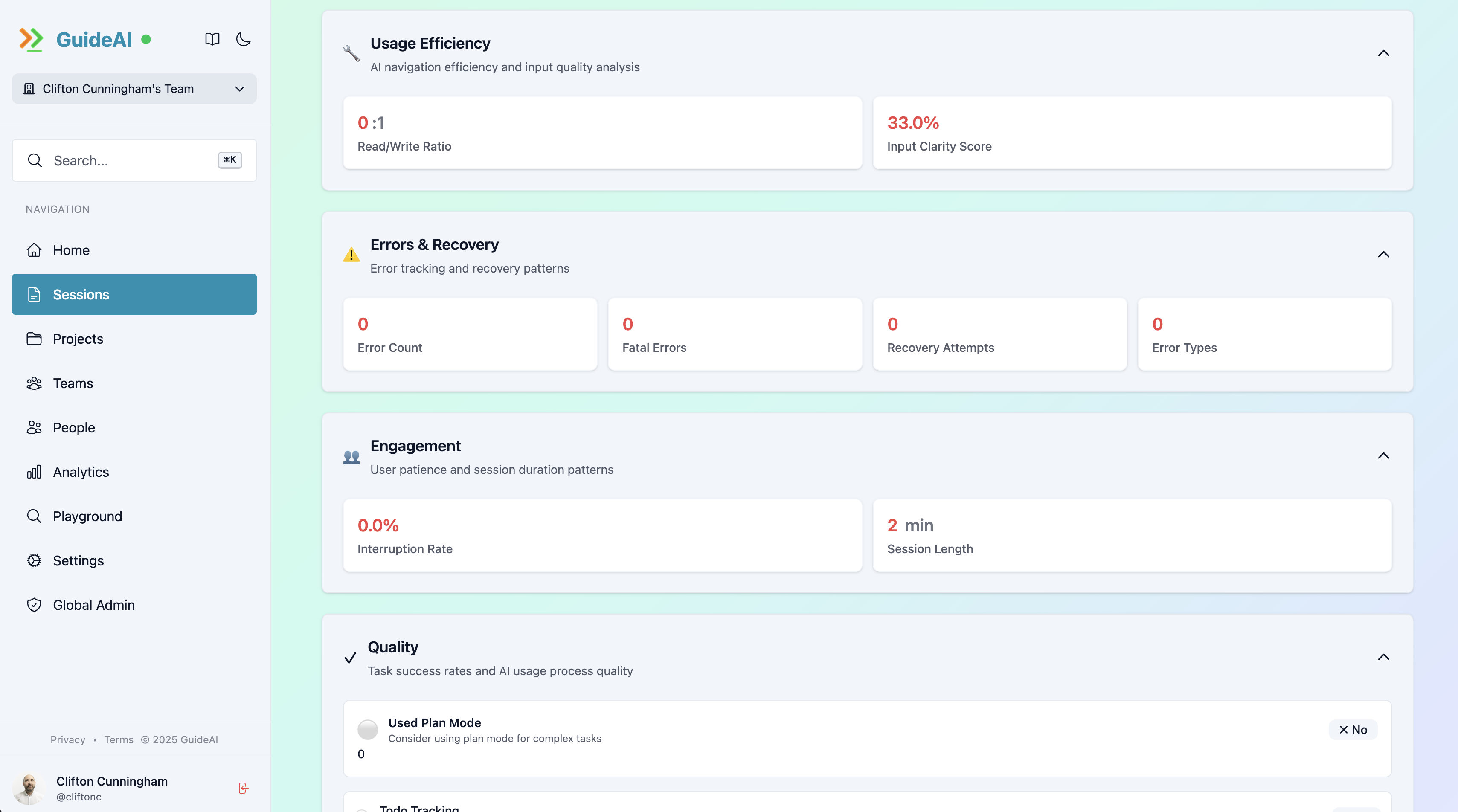 Session Metrics